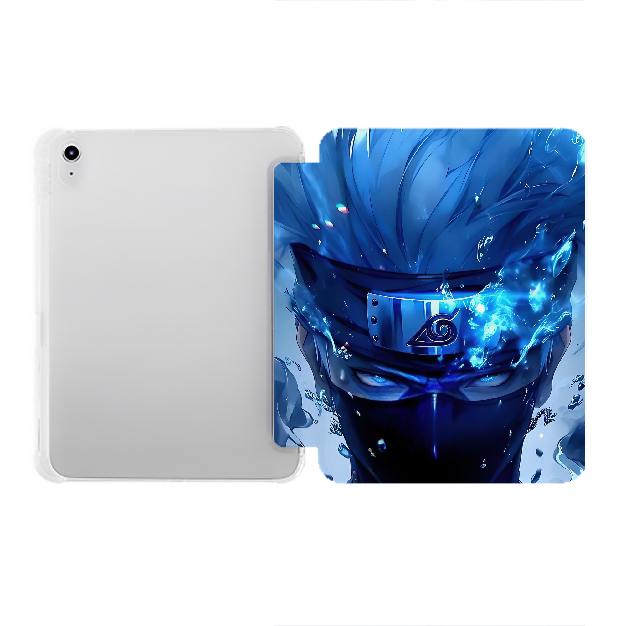 （画像用） NARUTO -ナルト- NARUTO -ナルト- 疾風伝 IPad ケース ペン収納付き 三つ折りスタンド PUレザー×シリコン 対応機種9.5/10.5/10.9インチ